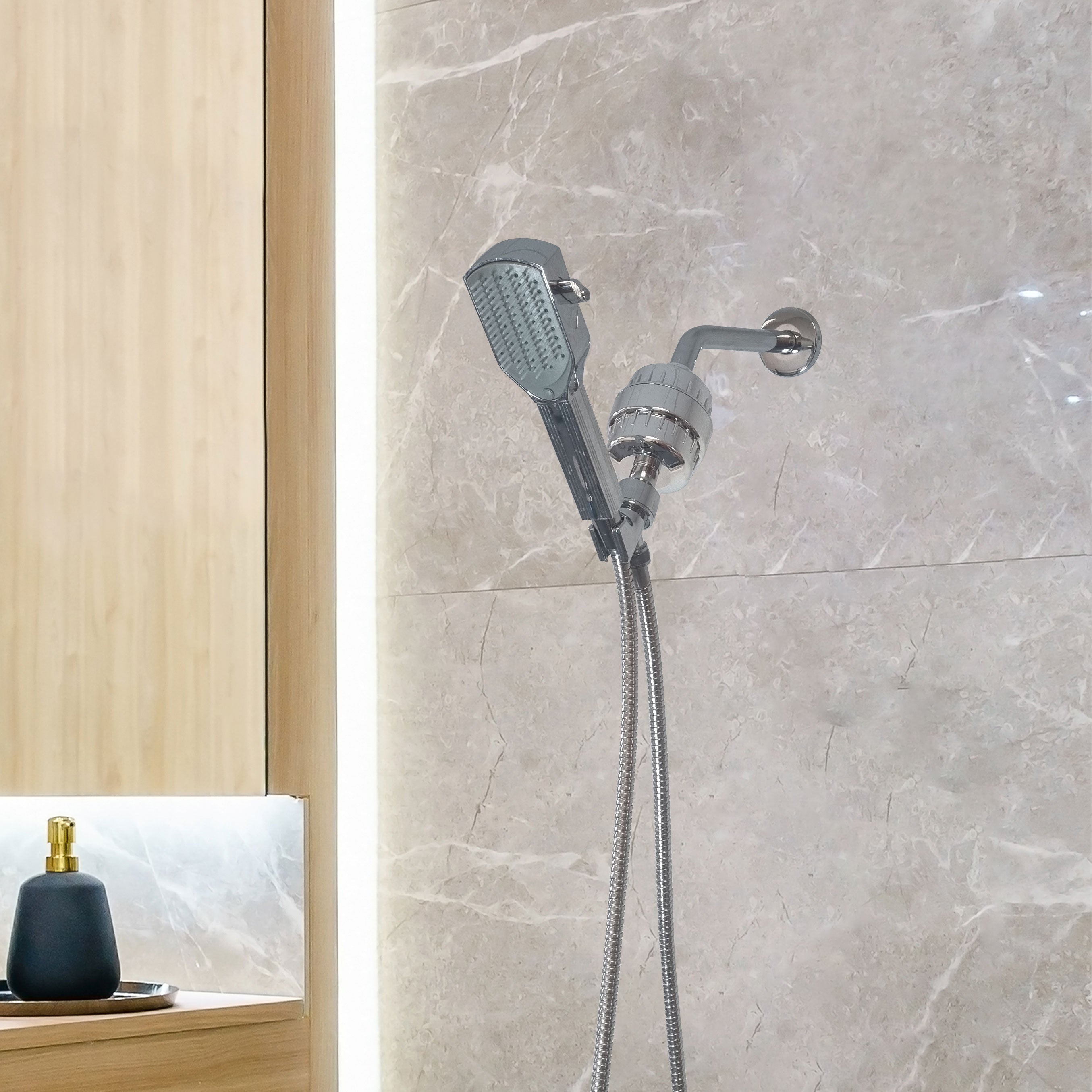 MineralStream detangler fésű zuhanyfej