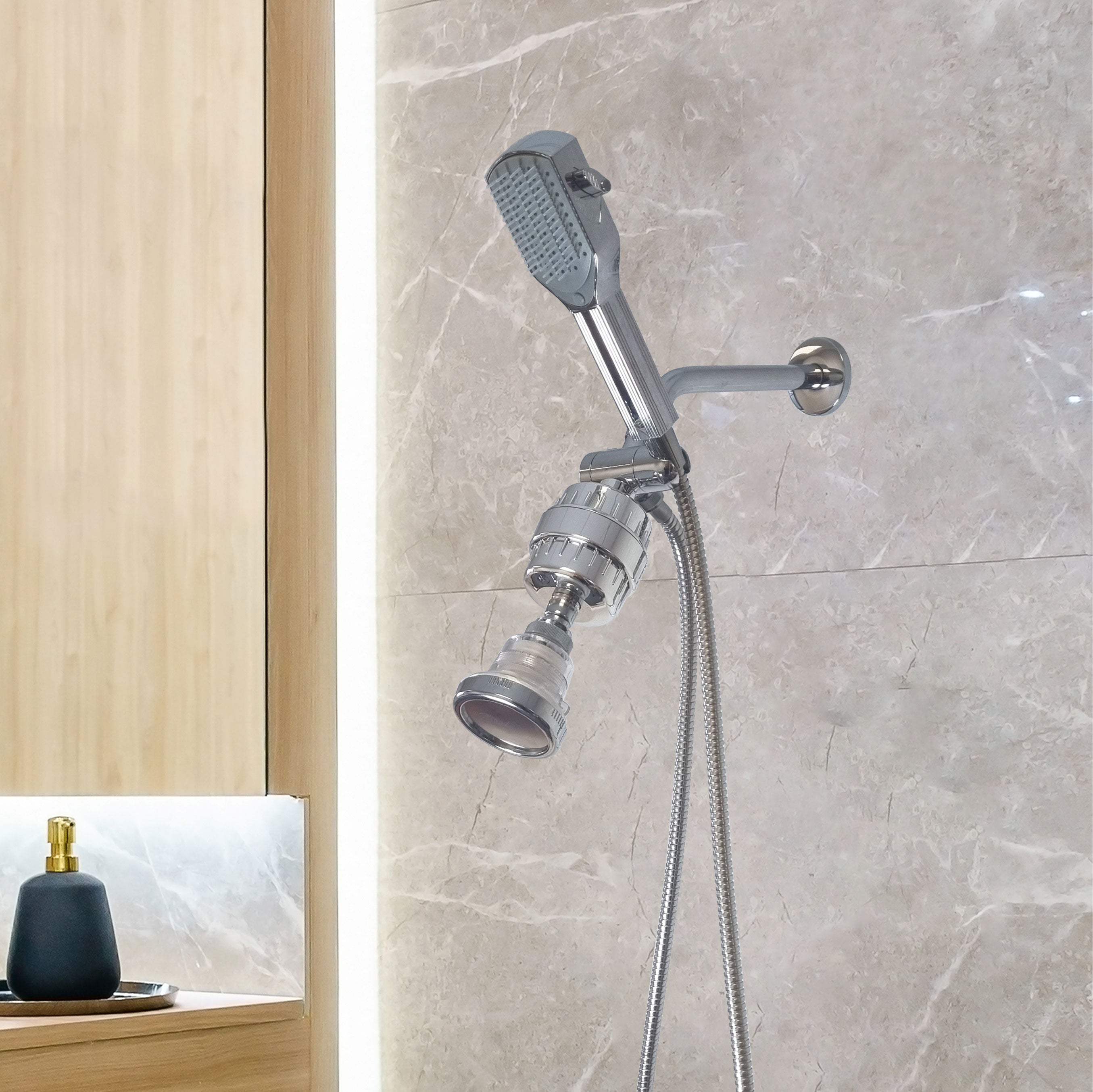 MineralStream detangler fésű zuhanyfej