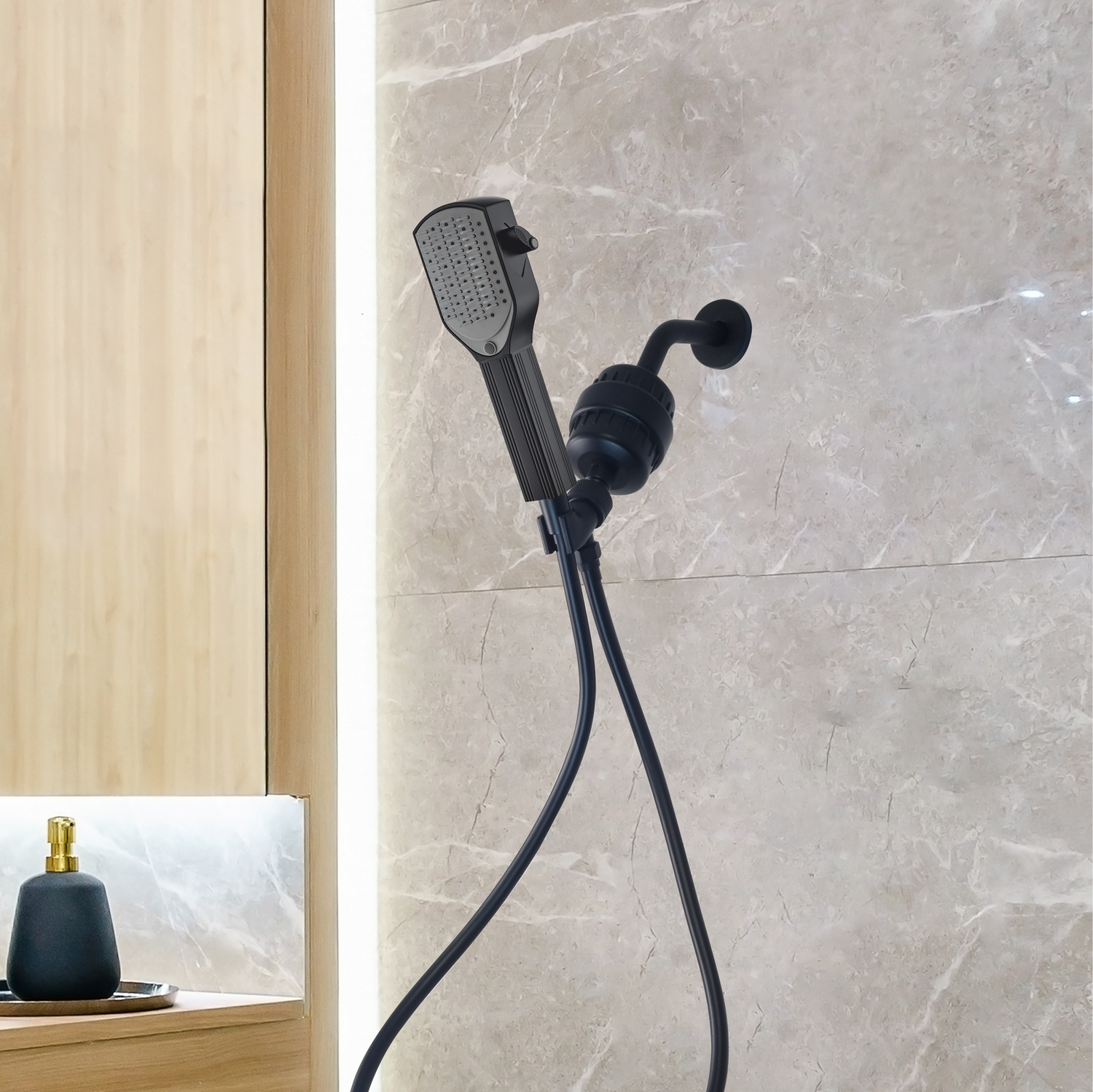 MineralStream detangler fésű zuhanyfej