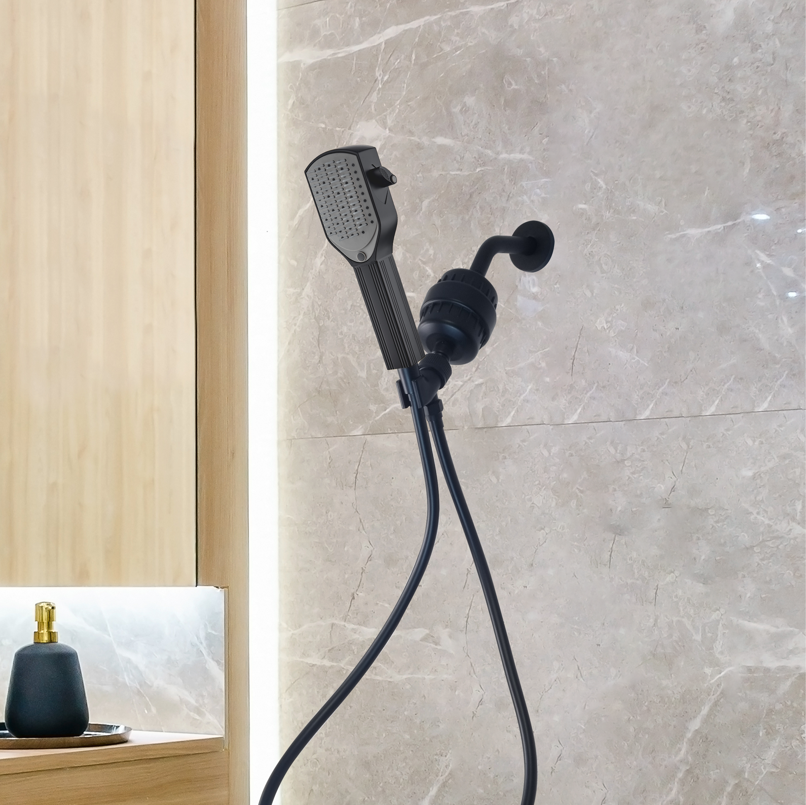 MineralStream detangler fésű zuhanyfej