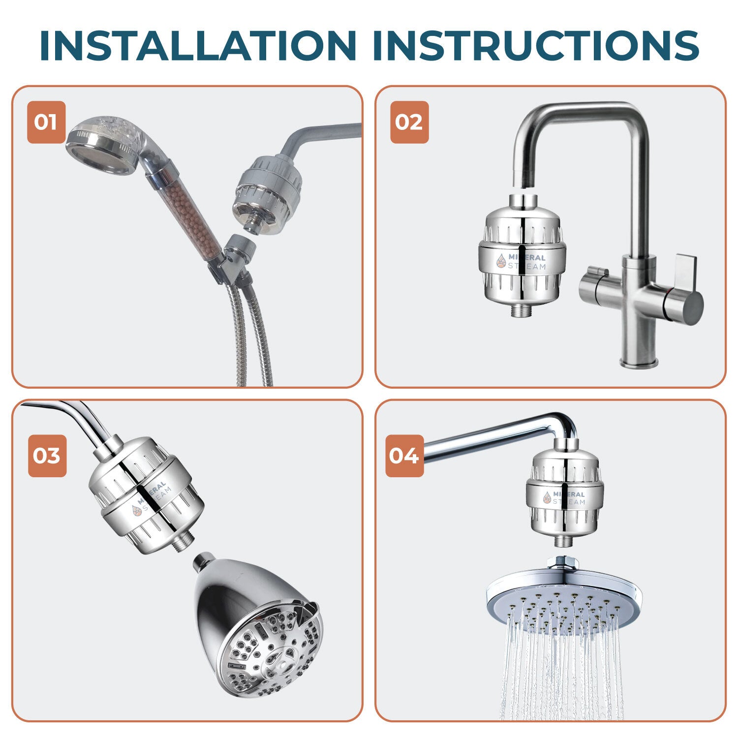 Zuhanyszűrő kemény vízhez