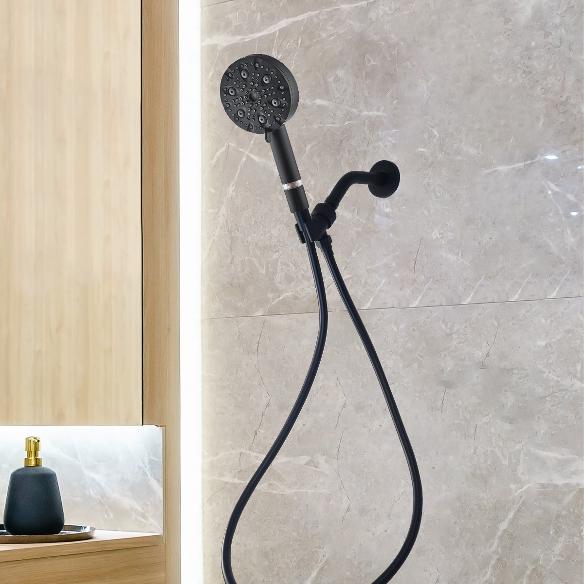 Luxe 9 módú zuhanyfej zuhanyzós alapvető készlet