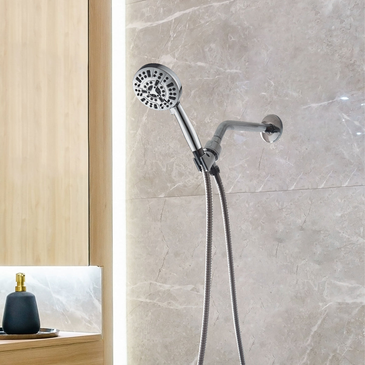 Luxe 10 módú zuhanyfej zuhany alapvető elemek készlet