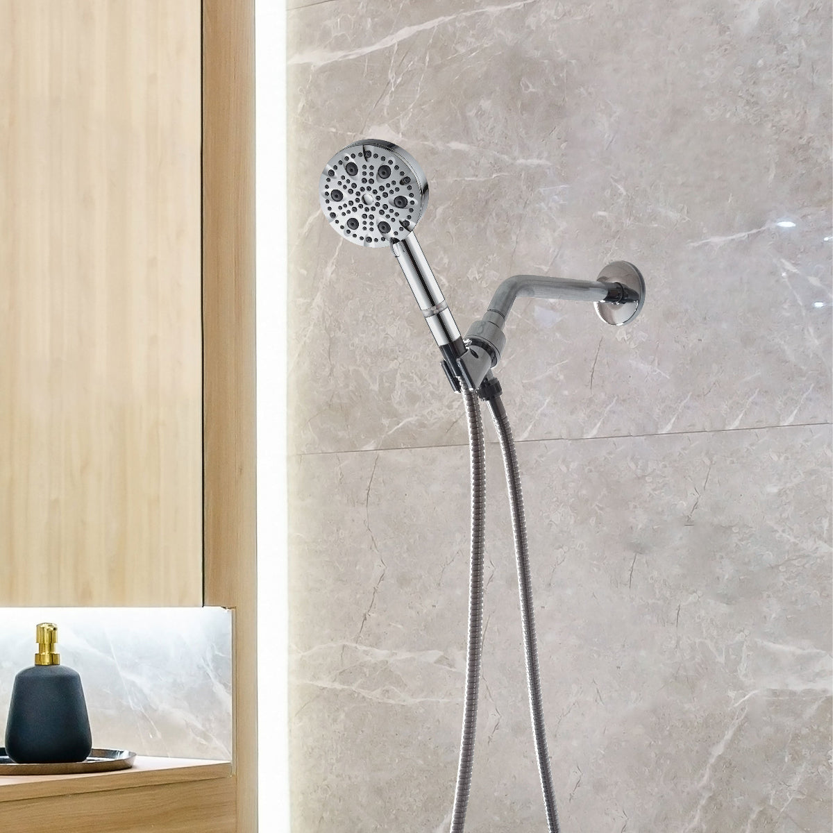 Luxe 9 módú zuhanyfej zuhanyzós alapvető készlet