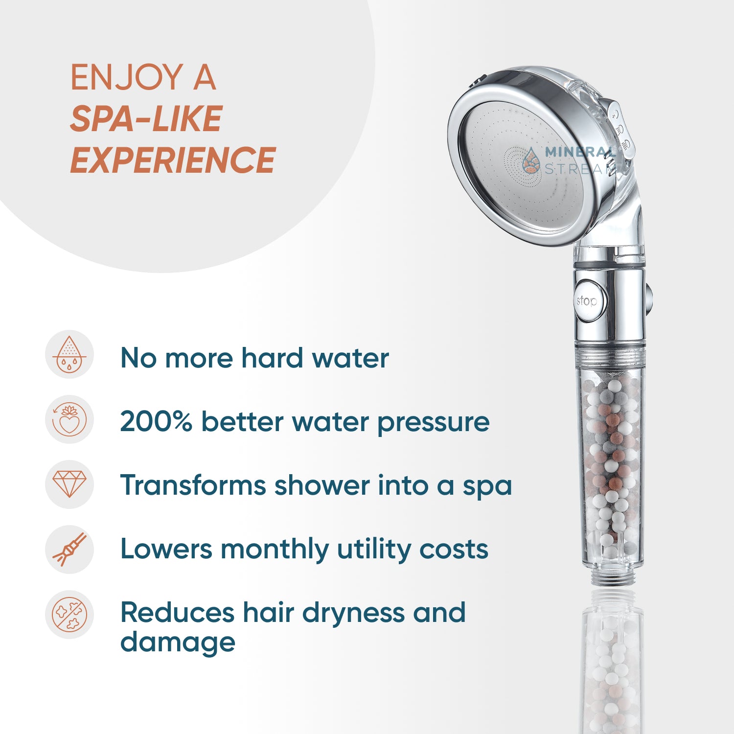 Ionic Showerhead 2.0 Shower Essentials Kit