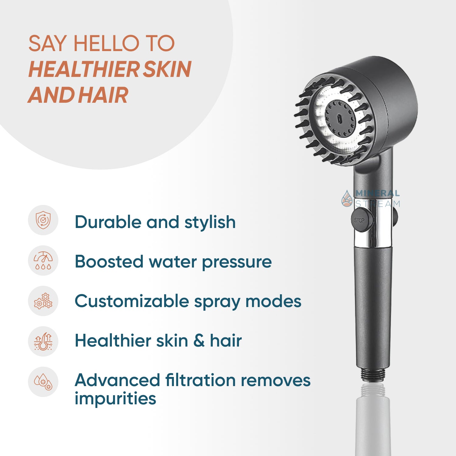 Végső zuhanymasszázs kettős zuhanyrendszer