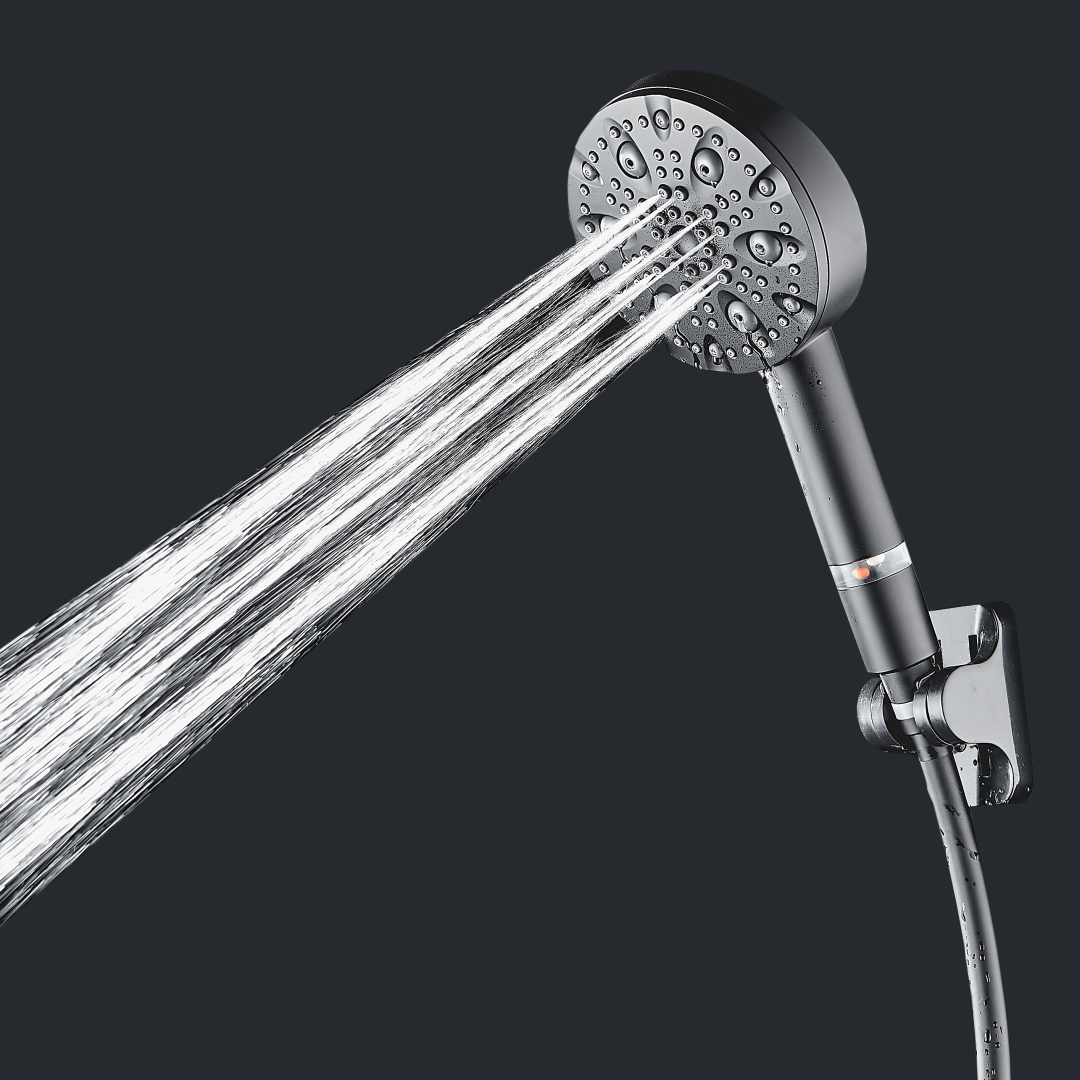 MineralStream Luxe 9 módú nagynyomású zuhanyfej (szűrt)