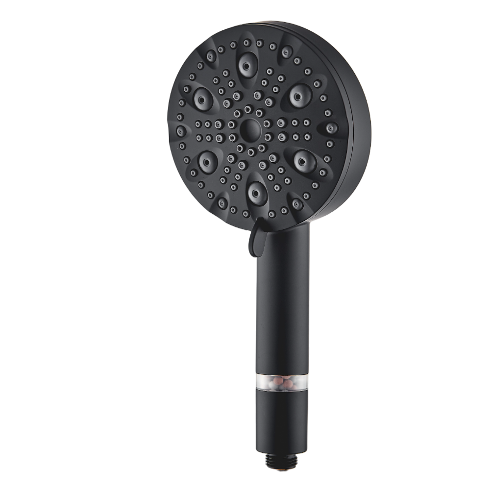 MineralStream Luxe 9 módú nagynyomású zuhanyfej (szűrt) – fekete kiegészítő