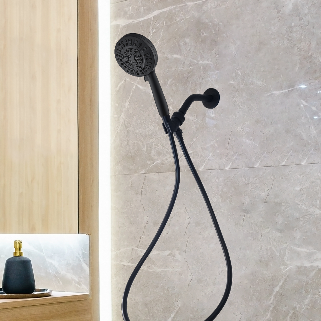 Luxe 10 módú zuhanyfej zuhany alapvető elemek készlet