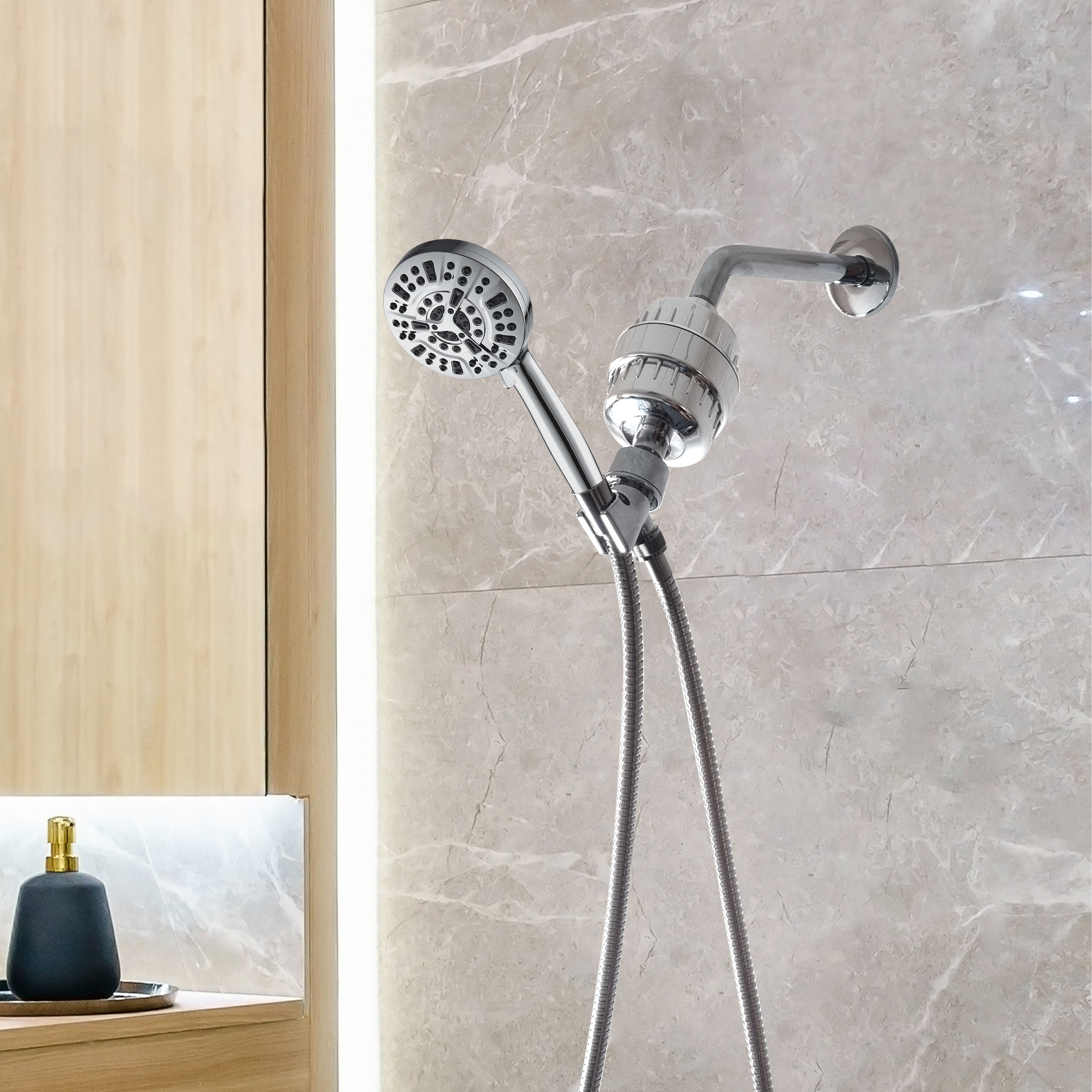 MineralStream luxe 10 mód nagynyomású zuhanyfej (szűrt)