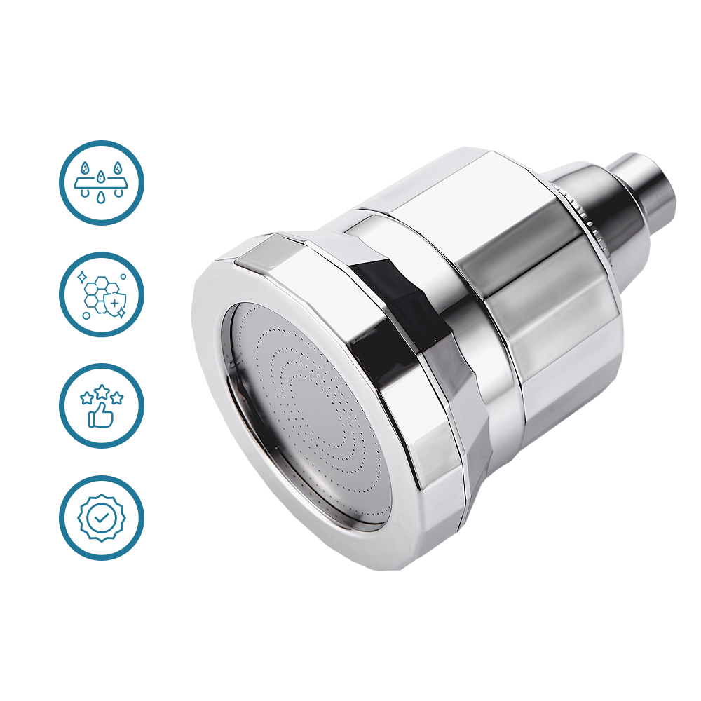 ADVANCED 15-STAGE PURIFICATION, RAIN SHOWER LUXURY